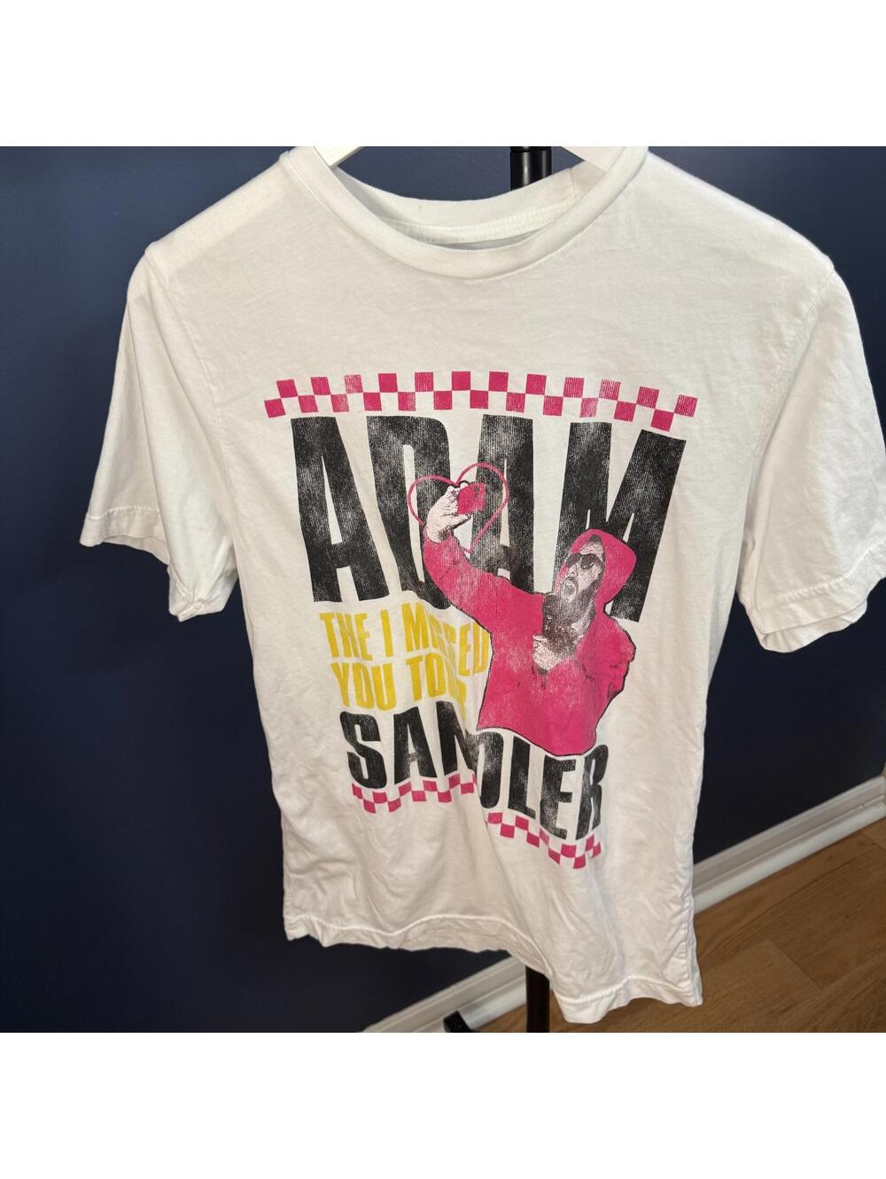 Adam Sandler, I missed you tour t-shirt, white, medium